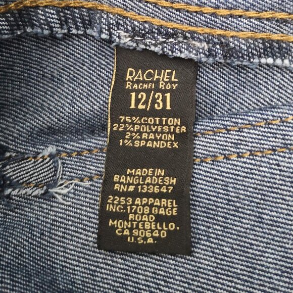 NWT Rachel Roy Awesome Ladies Size 12/31 Hight Rise Dark Wash 26" Straight Pants - Picture 4 of 16